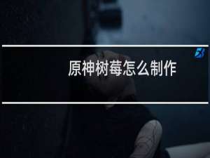 原神树莓怎么制作