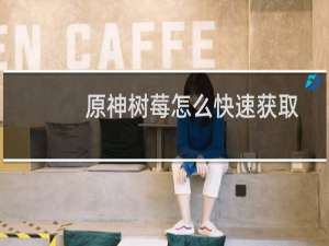 原神树莓怎么快速获取
