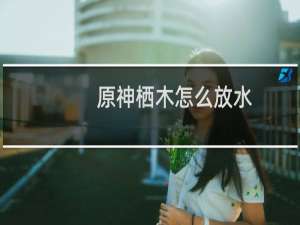 原神栖木怎么放水
