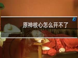 原神核心怎么开不了