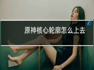 原神核心轮廓怎么上去