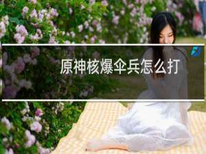 原神核爆伞兵怎么打