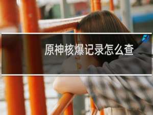 原神核爆记录怎么查