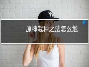原神栽种之法怎么触