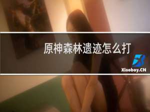 原神森林遗迹怎么打