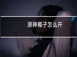 原神椰子怎么开