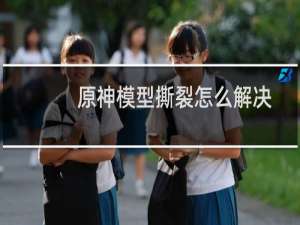 原神模型撕裂怎么解决