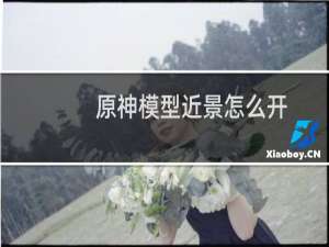 原神模型近景怎么开