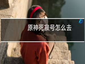 原神死寂号怎么去