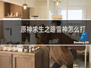 原神求生之路雷神怎么打