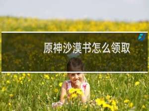 原神沙漠书怎么领取