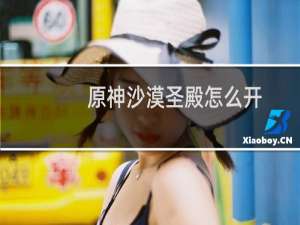 原神沙漠圣殿怎么开