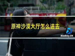 原神沙漠大厅怎么进去