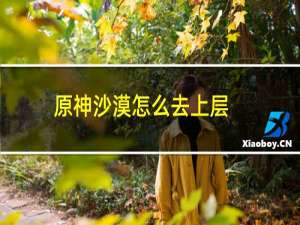 原神沙漠怎么去上层