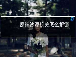 原神沙漠机关怎么解锁