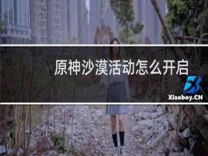 原神沙漠活动怎么开启