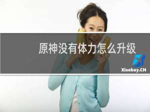 原神没有体力怎么升级
