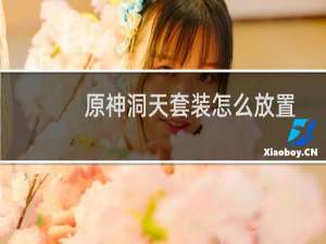 原神洞天套装怎么放置