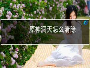 原神洞天怎么清除