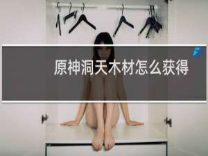 原神洞天木材怎么获得