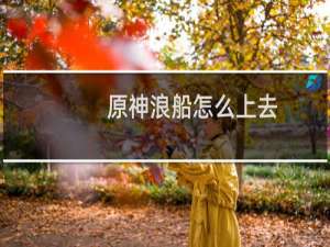 原神浪船怎么上去