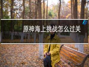 原神海上挑战怎么过关