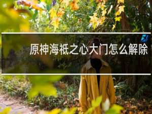 原神海祗之心大门怎么解除