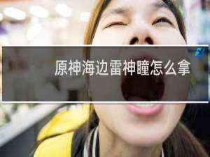 原神海边雷神瞳怎么拿