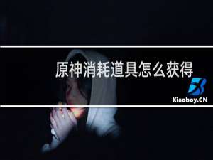 原神消耗道具怎么获得
