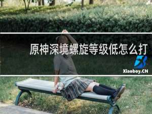 原神深境螺旋等级低怎么打