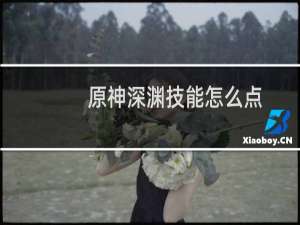 原神深渊技能怎么点
