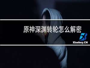 原神深渊转轮怎么解密