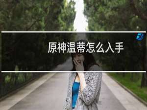 原神温蒂怎么入手