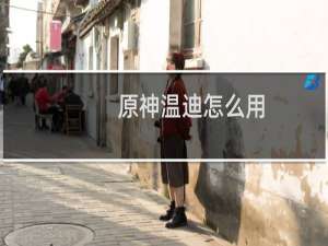原神温迪怎么用