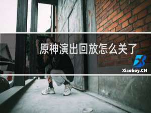 原神演出回放怎么关了