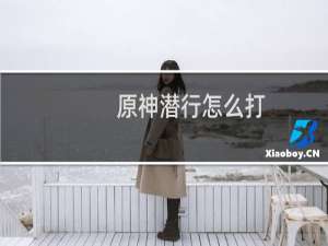 原神潜行怎么打