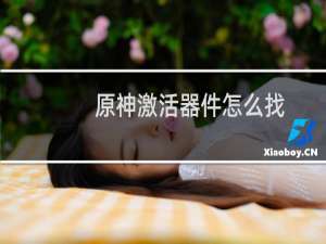 原神激活器件怎么找