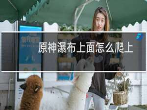 原神瀑布上面怎么爬上