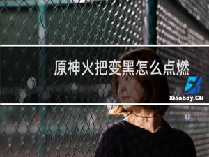 原神火把变黑怎么点燃