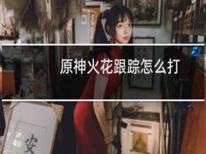 原神火花跟踪怎么打