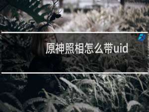 原神照相怎么带uid