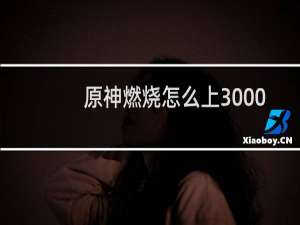 原神燃烧怎么上3000