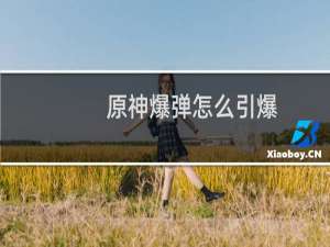 原神爆弹怎么引爆