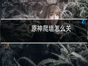 原神爬墙怎么关