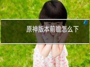 原神版本前瞻怎么下