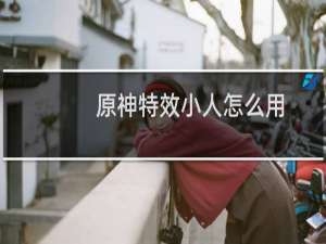 原神特效小人怎么用