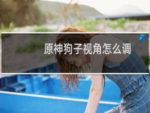 原神狗子视角怎么调