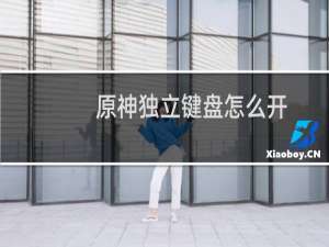 原神独立键盘怎么开
