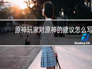 原神玩家对原神的建议怎么写