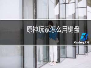 原神玩家怎么用键盘